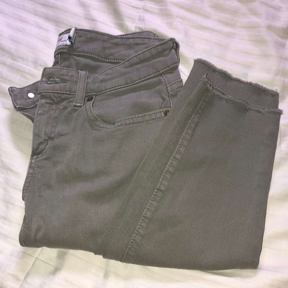 olive green jeans
